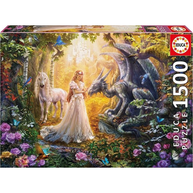 Παζλ Educa Dragon Princess And Unicorn 1500pcs - 17696