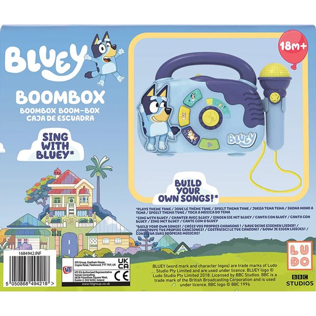 Προσχολικό Παιχνίδι Ραδιόφωνο Boombox Bluey - 1000-49421
