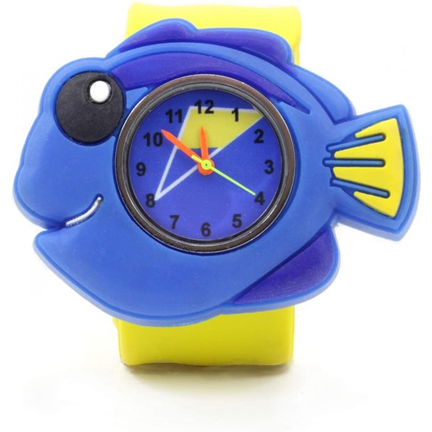 Παιδικο Ρολοι Χειρος Με Λουρακι Σιλικονης Slap 3D Ψάρι Wacky Watches - 14482304