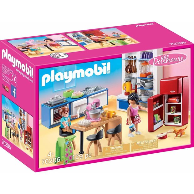 Playmobil Dollhouse Κουζίνα Κουκλόσπιτου - 70206