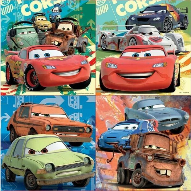 Παζλ 4x12x16x20x25pcs Disney Pixar Cars Educa - 14942