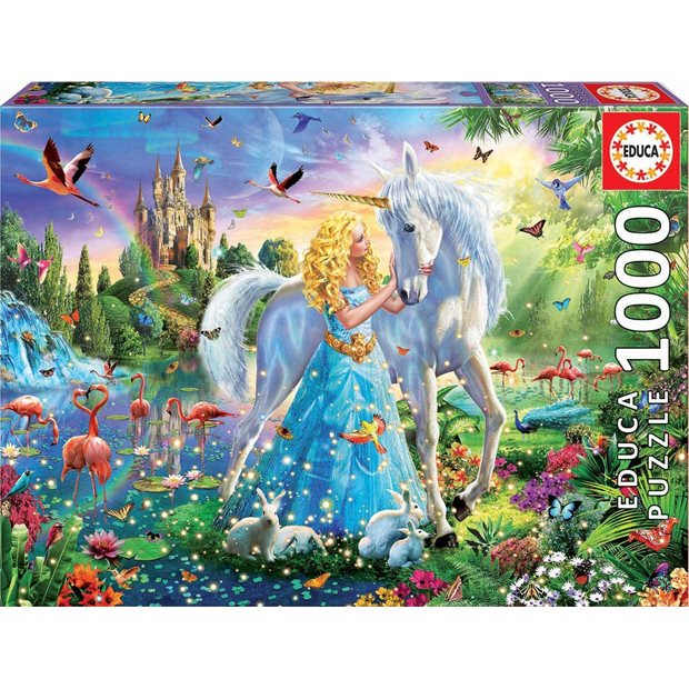 Παζλ Educa The Princess And The Unicorn 1000pcs - 17654
