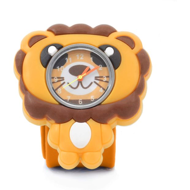 Παιδικό Ρολόι Χειρός Με Λουράκι Σιλικόνης Slap 3D Λιοντάρι Wacky Watches - 14482297