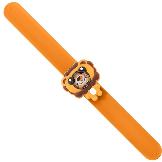 Παιδικό Ρολόι Χειρός Με Λουράκι Σιλικόνης Slap 3D Λιοντάρι Wacky Watches - 14482297
