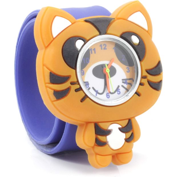 Παιδικό Ρολόι Χειρός Με Λουράκι Σιλικόνης Slap 3D Τίγρης Wacky Watches - 14482298