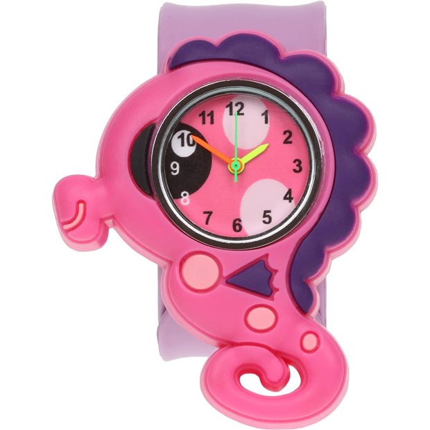 Παιδικό Ρολόι Χειρός Με Λουράκι Σιλικόνης Slap 3D Ιππόκαμπος Wacky Watches - 14482313