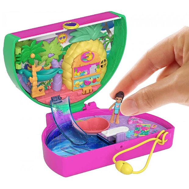 Λαμπάδα Polly Pocket Σετ Παιχνιδιού Watermelon Pool Party Compact - HCG19