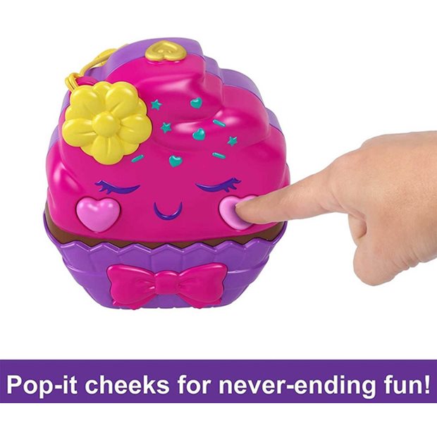 Λαμπάδα Polly Pocket Σετ Παιχνιδιού Something Sweet Cupcake Compact - HKV31