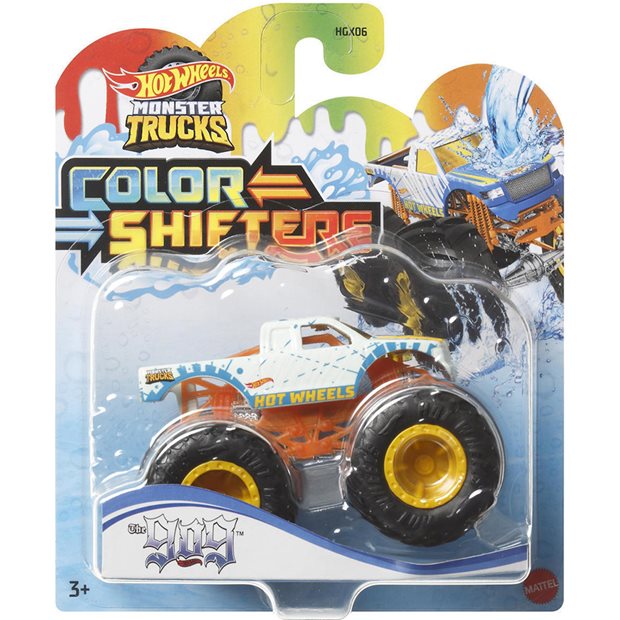 Hot Wheels Οχημα Monster Trucks Color Shifters The Gog - HNW05