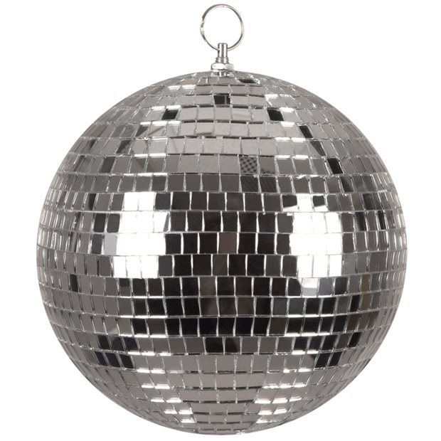 Διακοσμητική Μπάλα Disco Ασημί 20εκ - 300703