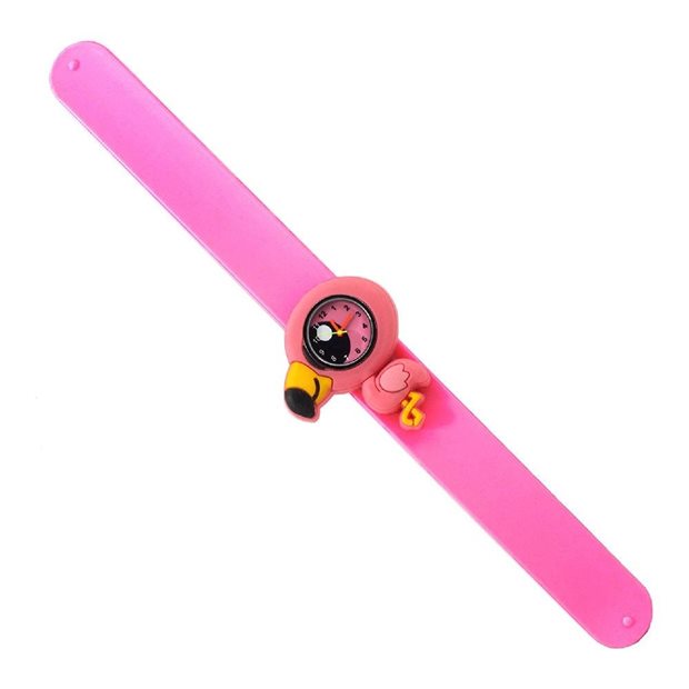 Παιδικό Ρολόι Χειρός Με Λουράκι Σιλικόνης Slap 3D Φλαμίνγκο Wacky Watches - 14482329