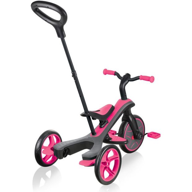 Παιδικό Τρίκυκλο Ποδήλατο Globber Trike Explorer 4 Σε 1 Φούξια Ροζ - 632-110