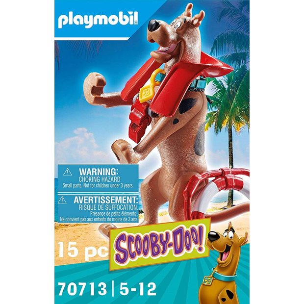 Playmobil Scooby-Doo Συλλεκτική Φιγούρα Scooby "Ναυαγοσώστης" - 70713