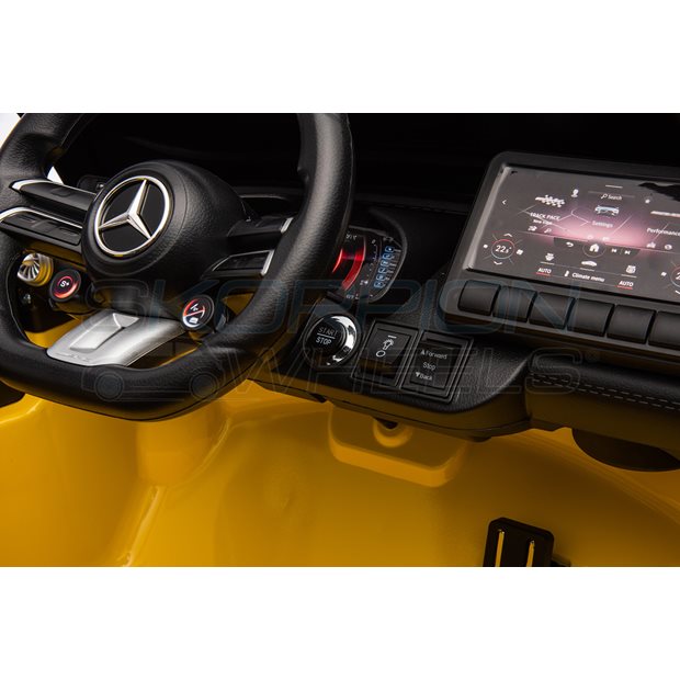Ηλεκτροκίνητο Αυτοκίνητο Mercedes Benz SL63 Original License 12V - Κίτρινο | Skorpion Wheels - 52460611Υ