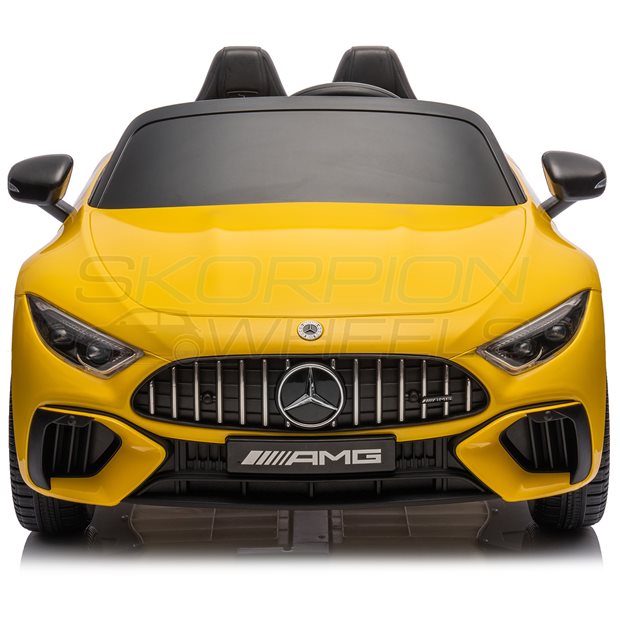 Ηλεκτροκίνητο Αυτοκίνητο Mercedes Benz SL63 Original License 12V - Κίτρινο | Skorpion Wheels - 52460611Υ