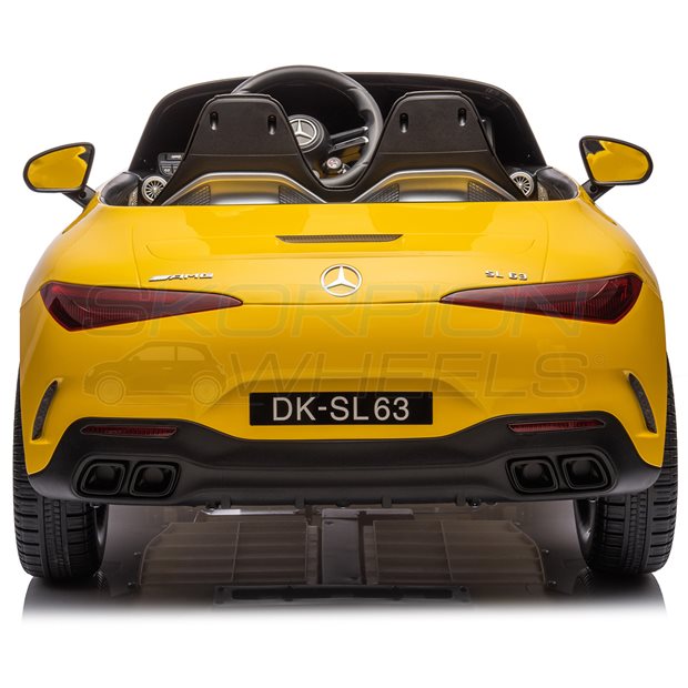 Ηλεκτροκίνητο Αυτοκίνητο Mercedes Benz SL63 Original License 12V - Κίτρινο | Skorpion Wheels - 52460611Υ