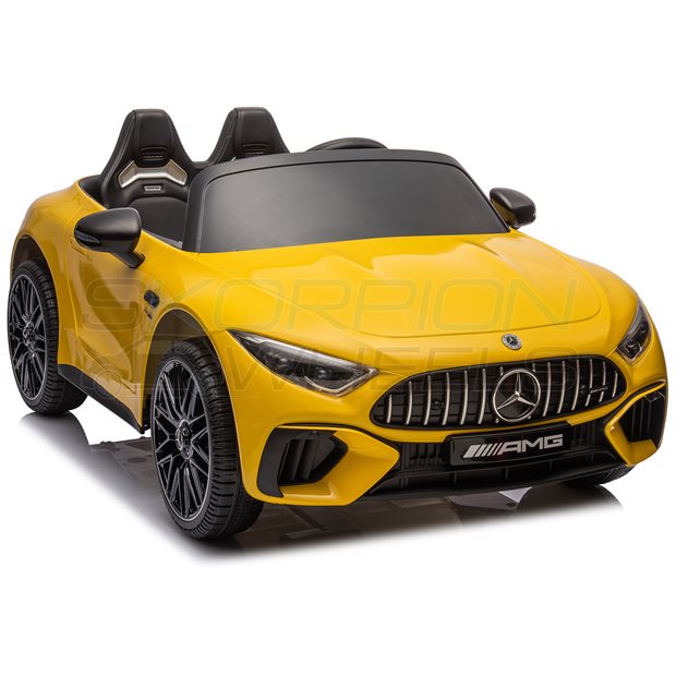 Ηλεκτροκίνητο Αυτοκίνητο Mercedes Benz SL63 Original License 12V - Κίτρινο | Skorpion Wheels - 52460611Υ
