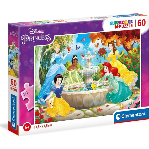 Παζλ 60pcs Πριγκίπισσες Disney - Super Color | Clementoni - 1200-26064