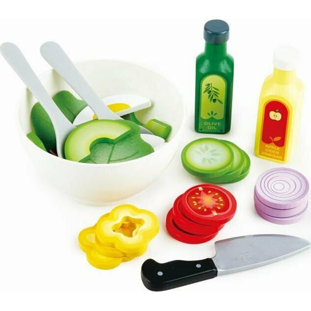Ξυλινο Σετ Σαλατα Hape Playfully Delicious Healthy Salad - E3174A