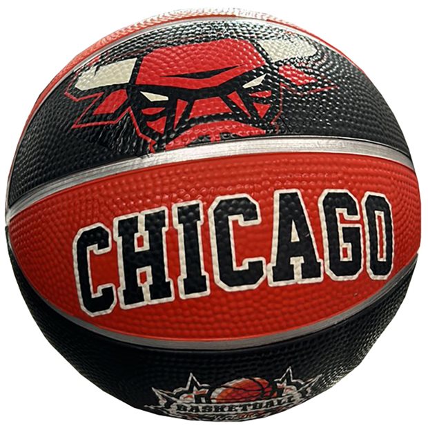 Παιδική Μπάλα Μπάσκετ Chicago Κόκκινη Μαύρη No1 - 37/367