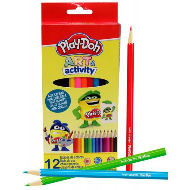 Play-Doh Art Ξυλομπογιες 12τμχ - 84152