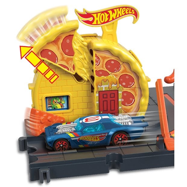 Πίστα Mini Hot Wheels City Speedy Pizza Pick Up - HKX44