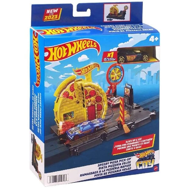 Πίστα Mini Hot Wheels City Speedy Pizza Pick Up - HKX44