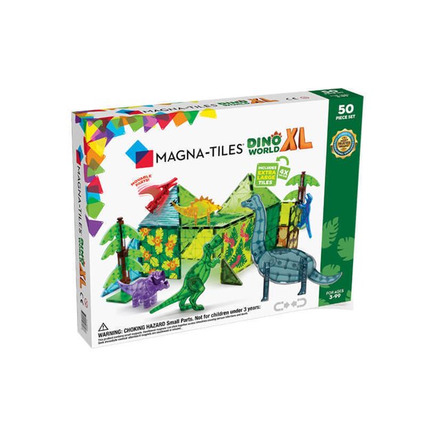 Μαγνητικό Παιχνίδι Dino World XL 50τμχ | Magna Tiles - 22850