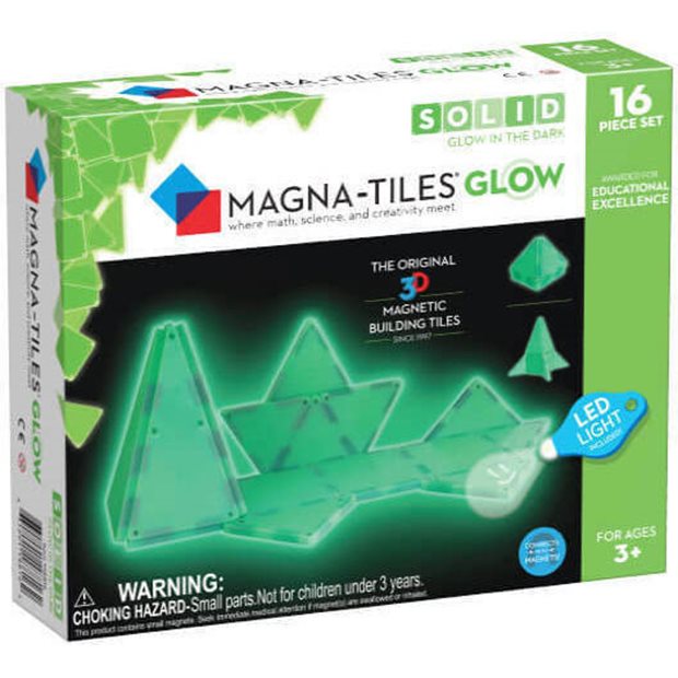 Μαγνητικό Παιχνίδι Glow 16τμχ | Magna Tiles - 18816