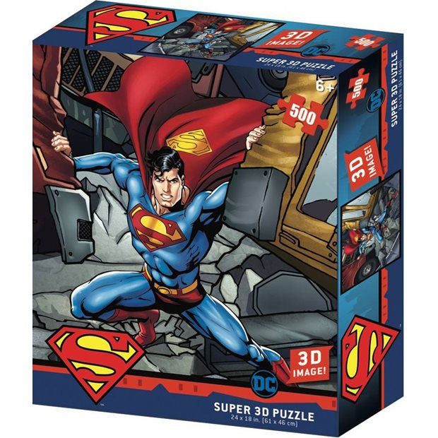 Παζλ DC Comics Superman Strength 500pcs Prime 3D - 32523
