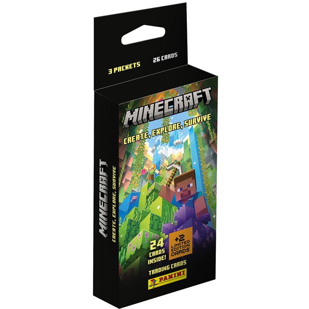 Σετ 3 Φακελάκια Κάρτες Minecraft Panini Eco Blister - 096012