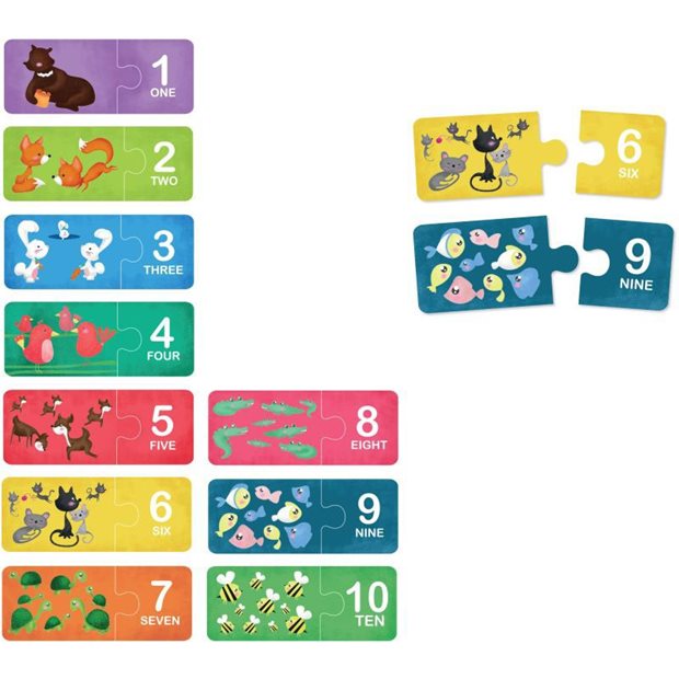 Παζλ Αριθμοι 20τμχ Eurekakids P&G Montessori - 483024