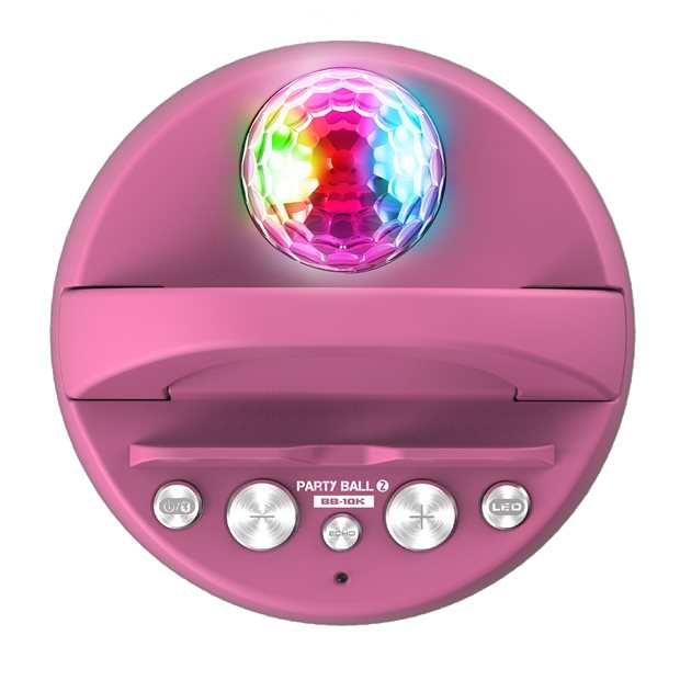 Σετ Bluetooth Καραόκε Party Ball - Ροζ | iDance - BB10K2 (PK)