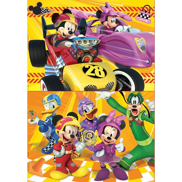 Παζλ 2x48pcs Mickey & The Roadster Racers - 17239