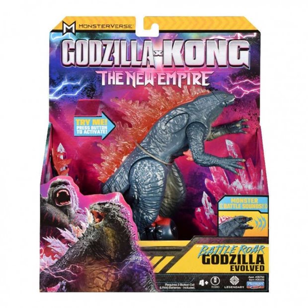 Λαμπαδα Monsterverse Godzilla X Kong: Φιγούρα Δράσης 18εκ. με Ήχο - 3 Σχέδια - MN305000