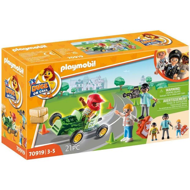Playmobil Duck On Call Επιχείρηση Διάσωσης Διάσωση Στα Go-Kart - 70919