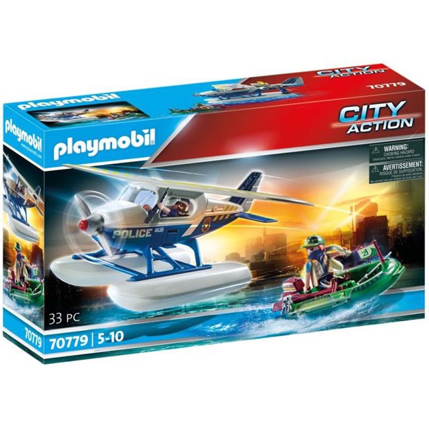 Playmobil City Action Καταδίωξη Λαθρέμπορου Από Αστυνομικό Υδροπλάνο - 70779
