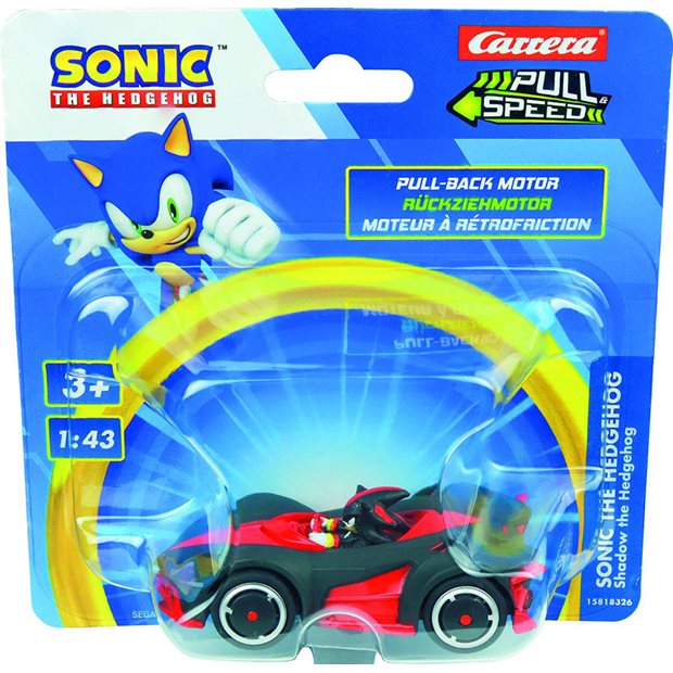 Αυτοκινητάκι Sonic The Hedgehog Shadow Speed Pull-Back 1:43 - 15818328