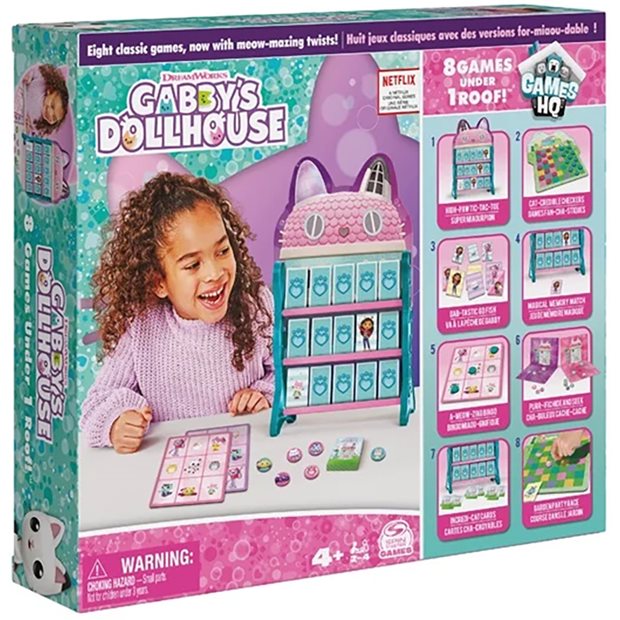 Επιτραπέζιο Gabby's Dollhouse 8 Παιχνίδια Με Την Γκάμπι - 6065857