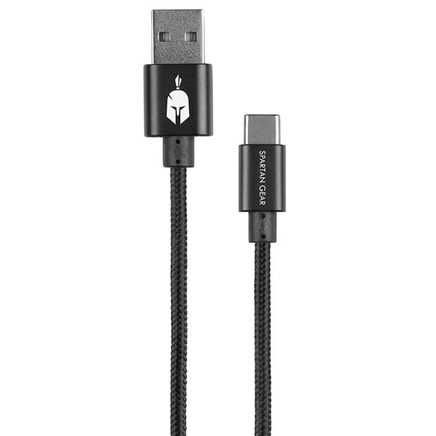 USB Καλώδιο Type C - Spartan Gear | Μαύρο - 066085