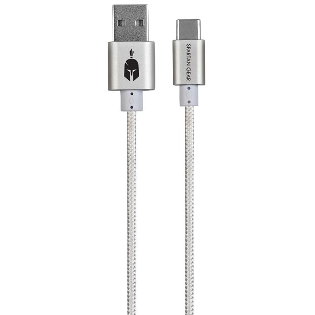 USB Καλώδιο Type C - Spartan Gear | Λευκό - 066086