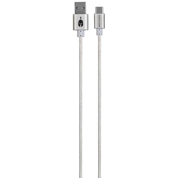 USB Καλώδιο Type C - Spartan Gear | Λευκό - 066086