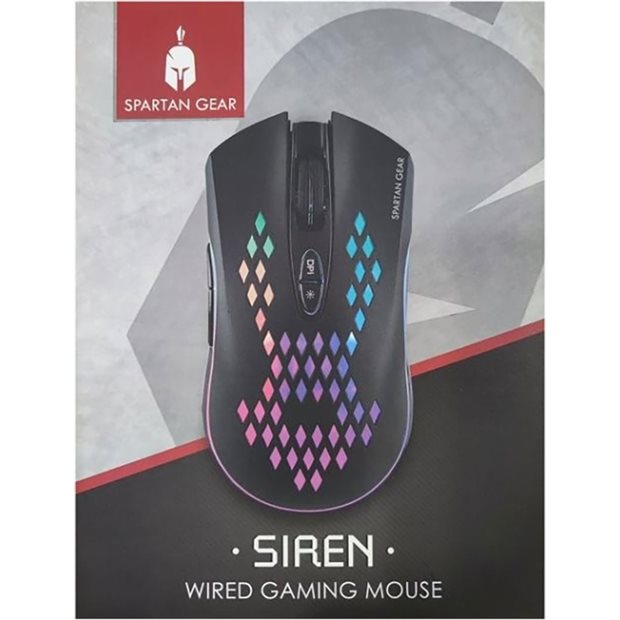 Siren Wired Gaming Ποντίκι - Spartan Gear - 069584