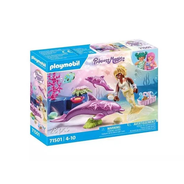Playmobil Princess Magic Γοργόνα Με Δελφίνια - 71501
