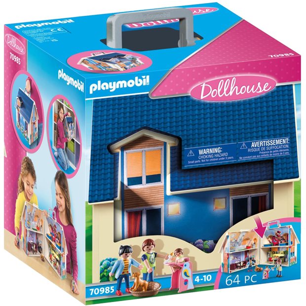 Playmobil Dollhouse Μοντέρνο Κουκλόσπιτο-Βαλιτσάκι - 70985