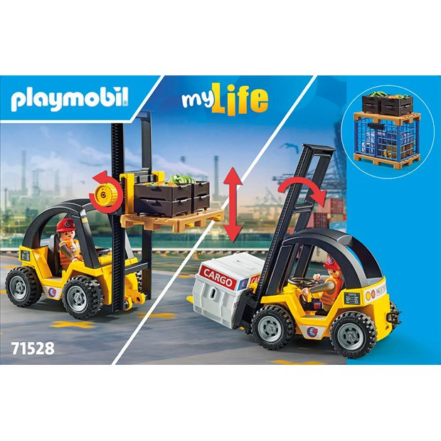 Playmobil My Life Περονοφόρο Ανυψωτικό Οχημα Με Φορτία - 71528