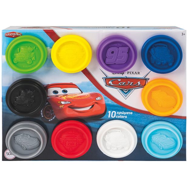 Πλαστελινη Με 10 Βαζακια Disney Cars - 1045-03576