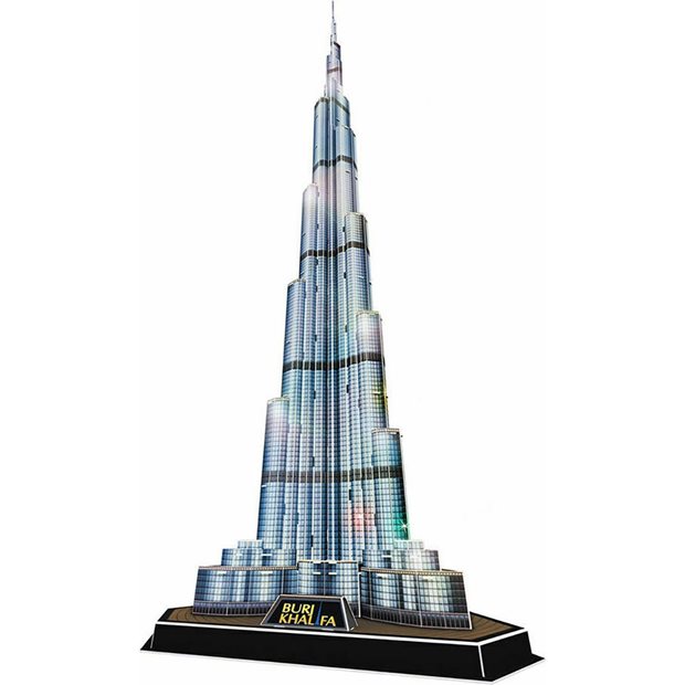 Παζλ 3D 136pcs Burj Khalifa Led Cubic Fun - L133h