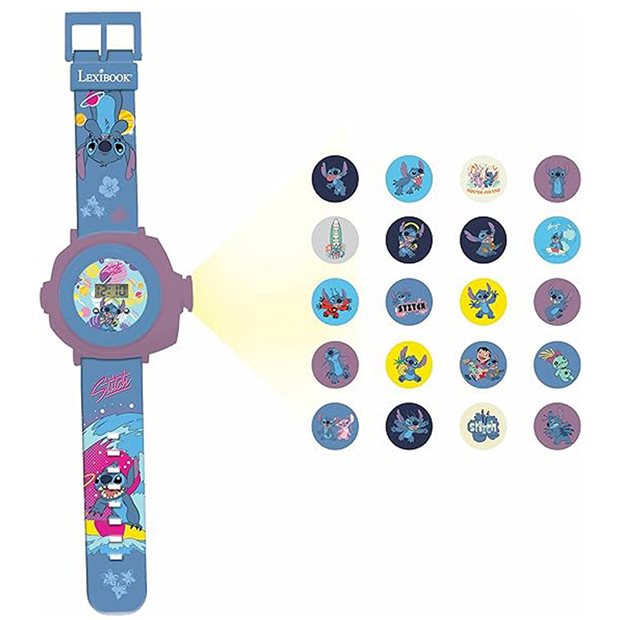 Ψηφιακό Ρολόι Προτζέκτορας Stitch Με 20 Εικόνες - 25.DMW050D