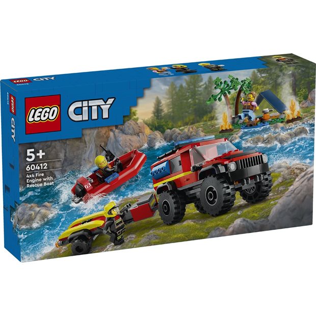 LEGO® City - 4X4 Fire Truck With Rescue Boat - 60412